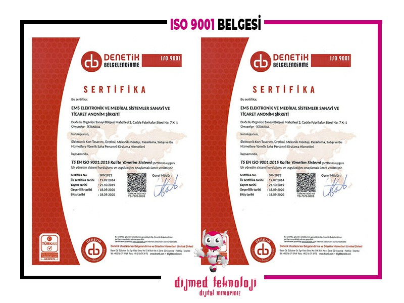 İSO 9001 Belgesi