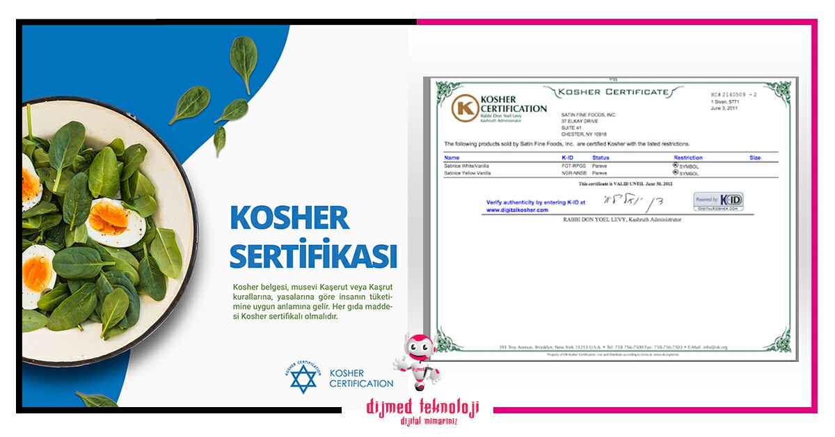 Kosher Belgesi Çorlu