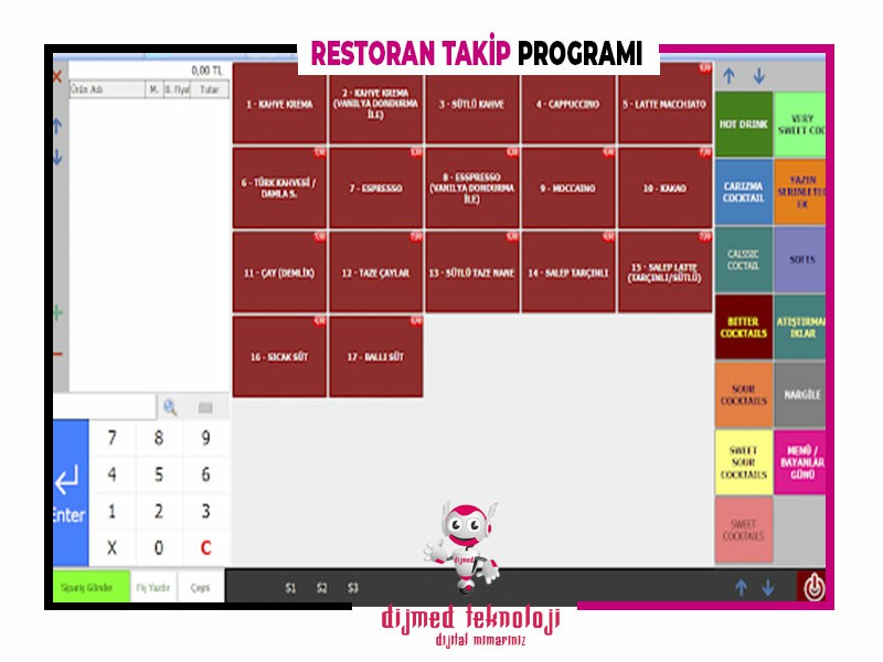 Restoran Takip Programı Çorlu