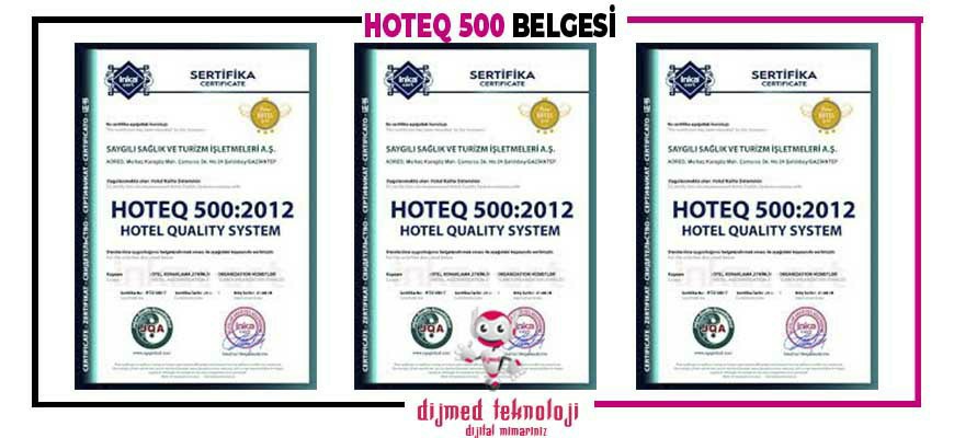 Hoteq 500 Belgesi Çorlu
