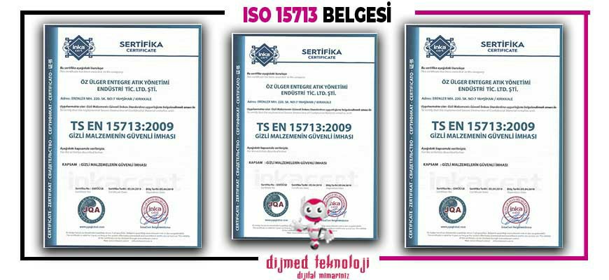 İso 15713 Belgesi Çorlu
