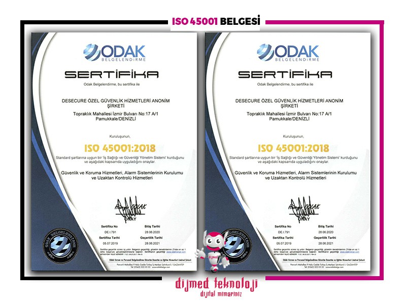 İSO 45001 Belgesi Çorlu