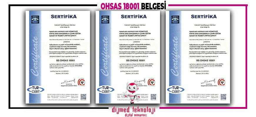Ohsas 18001 Belgesi Çorlu